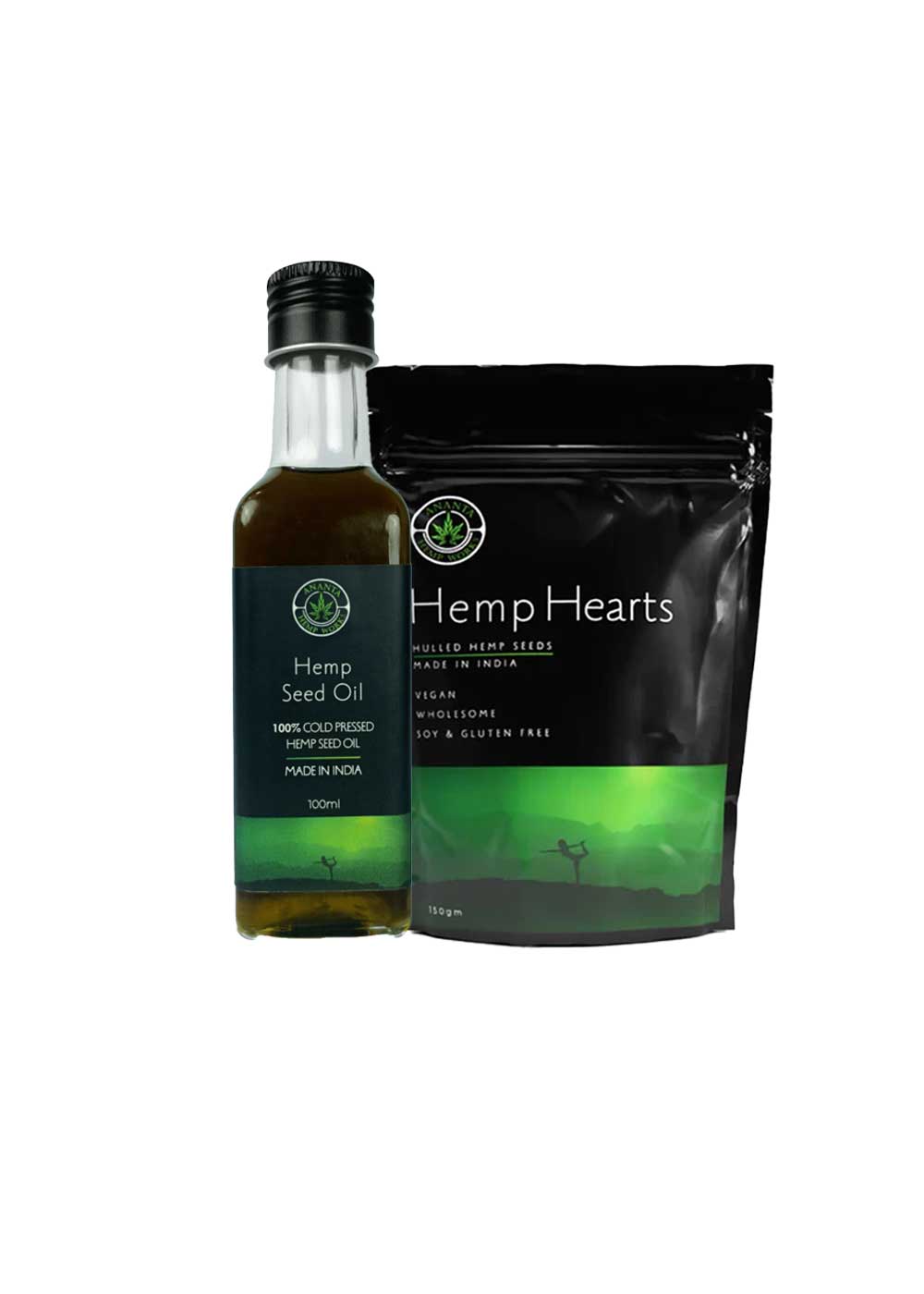 Ananta Hemp Hearts & Hemp Seed Oil Combo