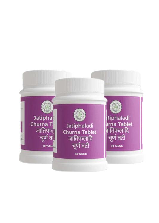Jatiphaladi Churna Tablet | Support for Respiratory Wellness & Digestive Harmony | Rx | Pack of 3