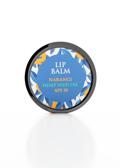 hemp lip balm with Narangi and SPF