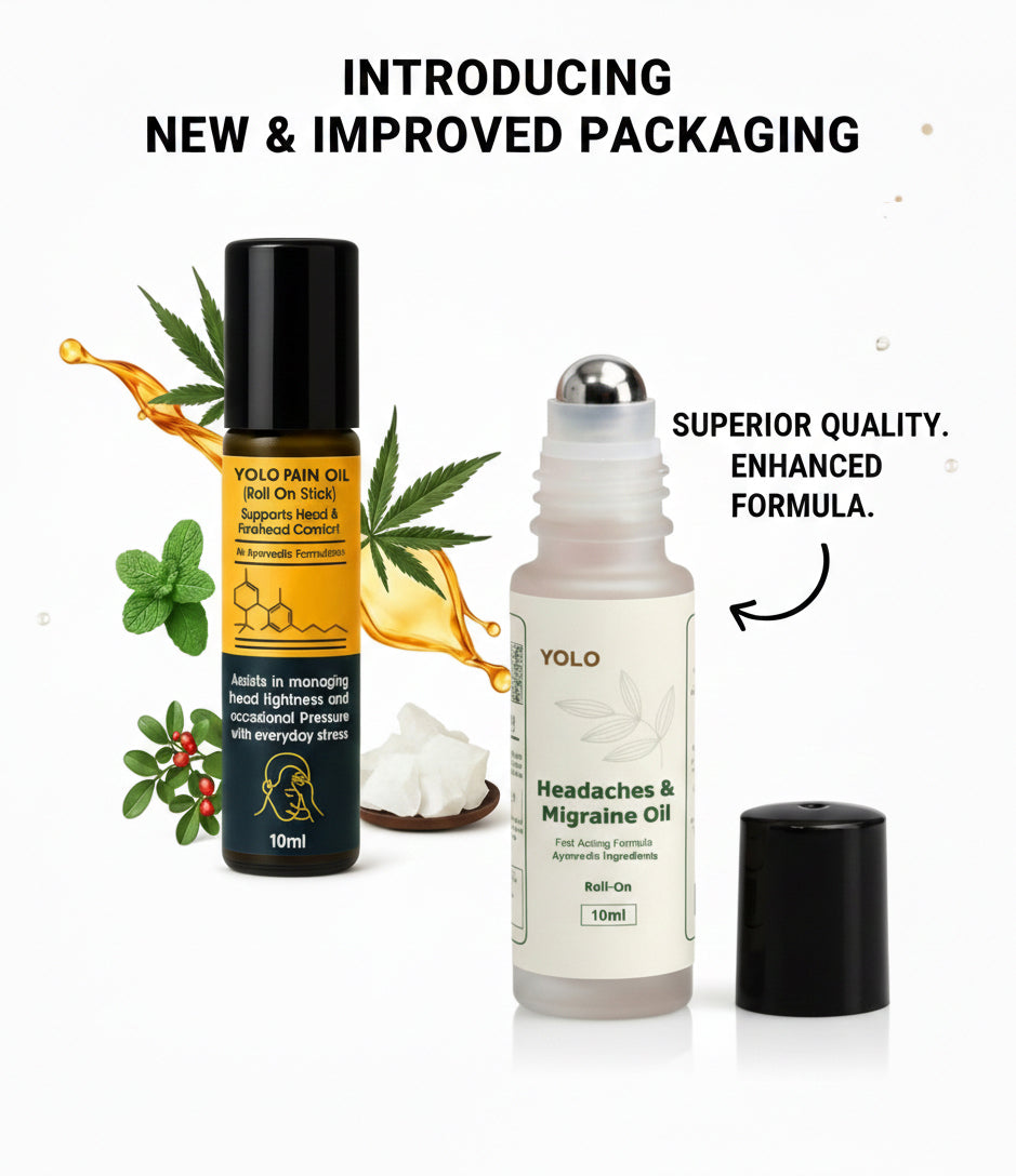Yolo Pain Oil - Quick Migraine Relief | Instant Migraine Relief with Nature’s Best Ingredients