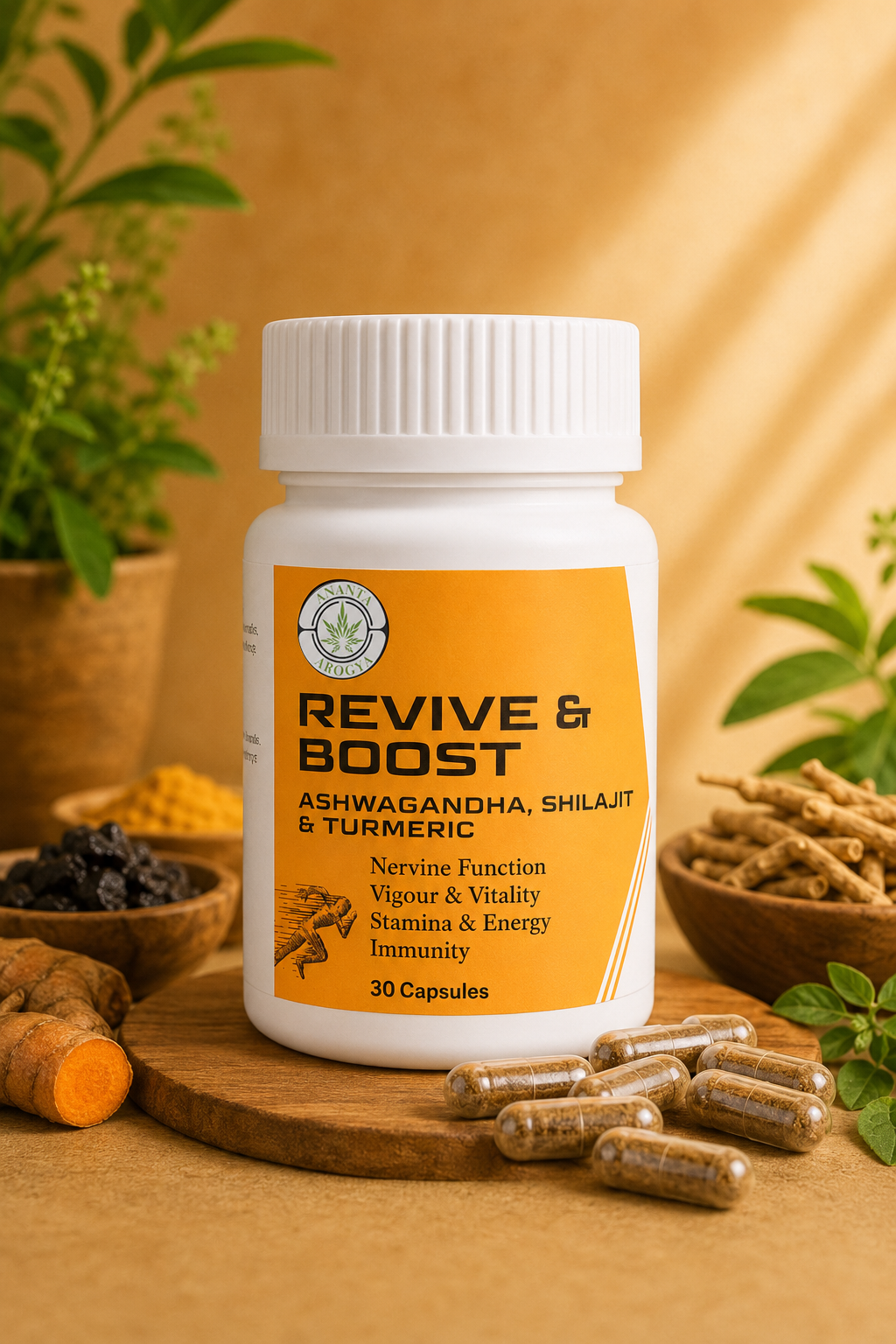 Revive & Boost 30 Capsules | Natural Vitality | Mental Clarity | Immunity Support