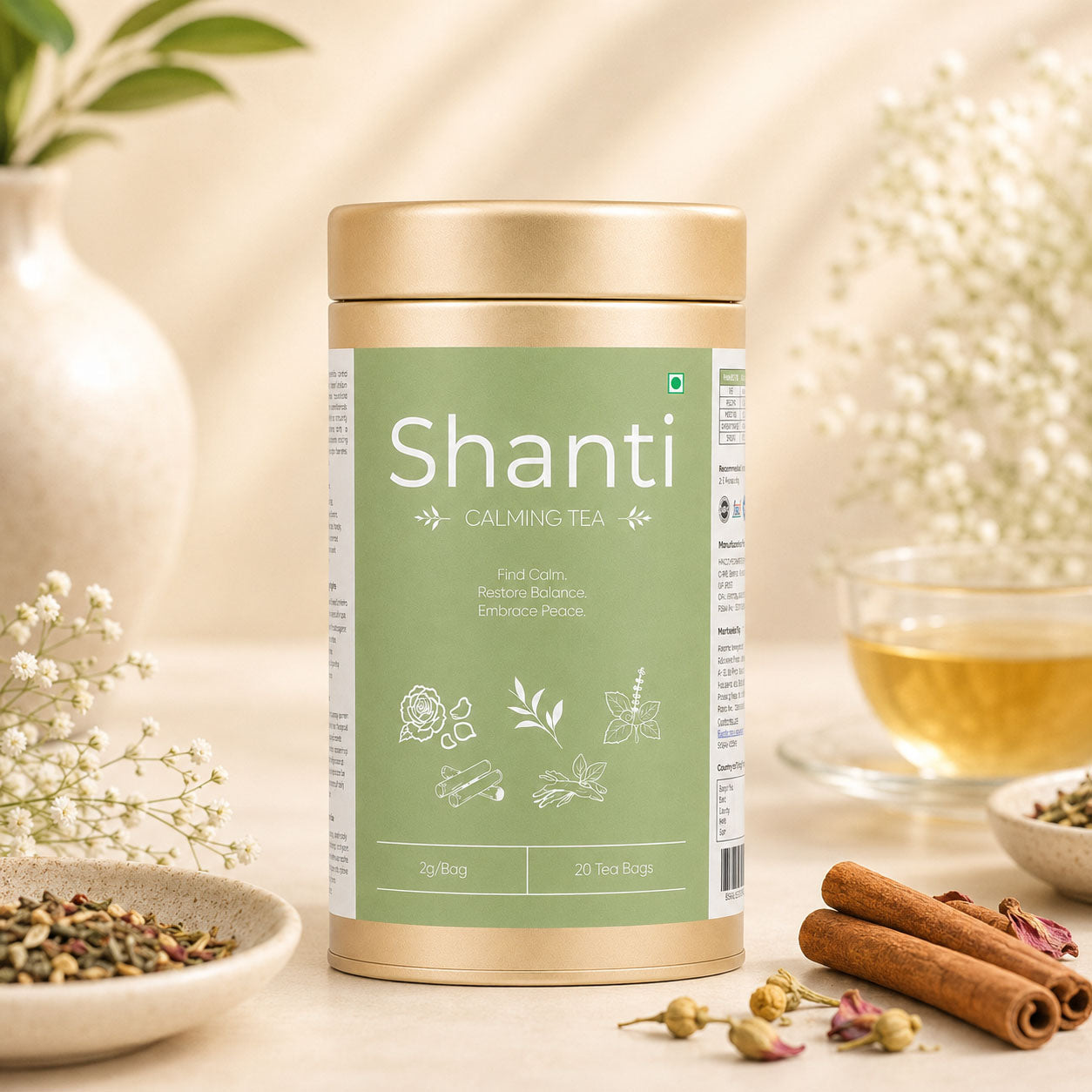Shanti Calming Tea | Find Calm | Restore Balance | Embrace Peace