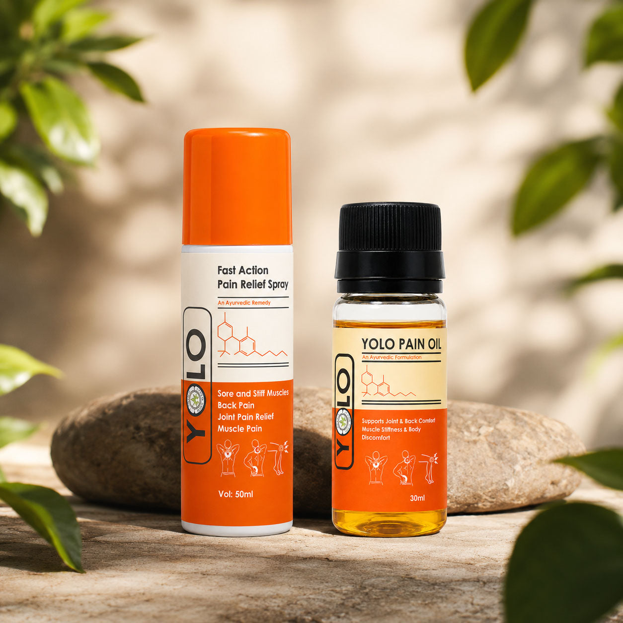 Yolo Fast Action Pain Relief Spray and Oil Combo | Your Ultimate Solution for Instant Pain Relief