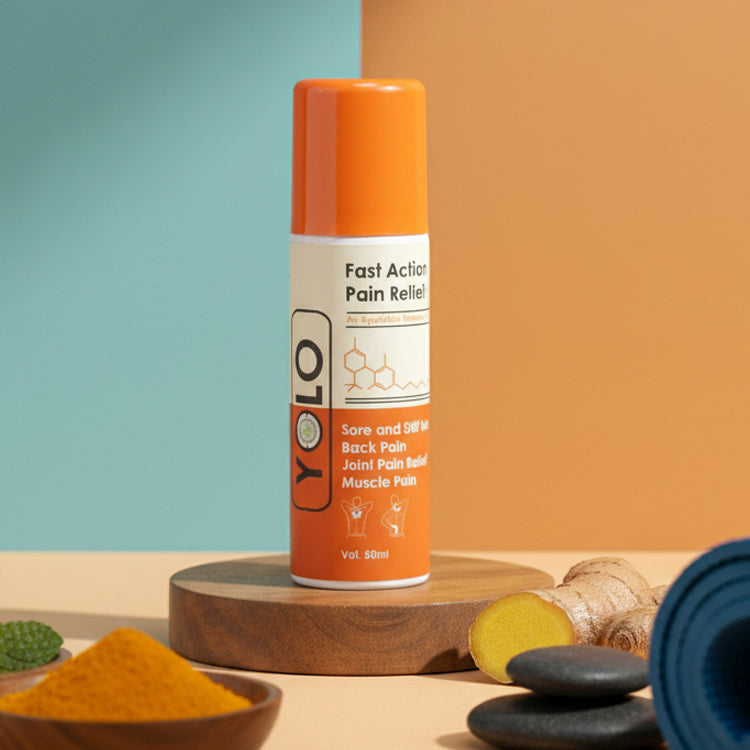 Yolo Fast Action Pain Relief Spray | Fast-Acting, Targeted Pain Relief for Muscles and Joints