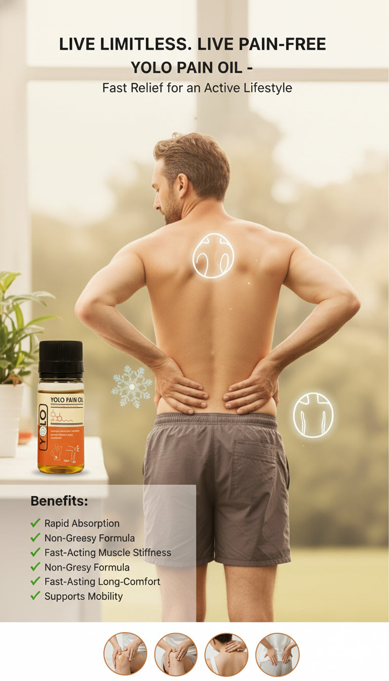 Yolo Fast Action Pain Relief Oil | Rapid, Targeted Relief from Pain & Inflammation