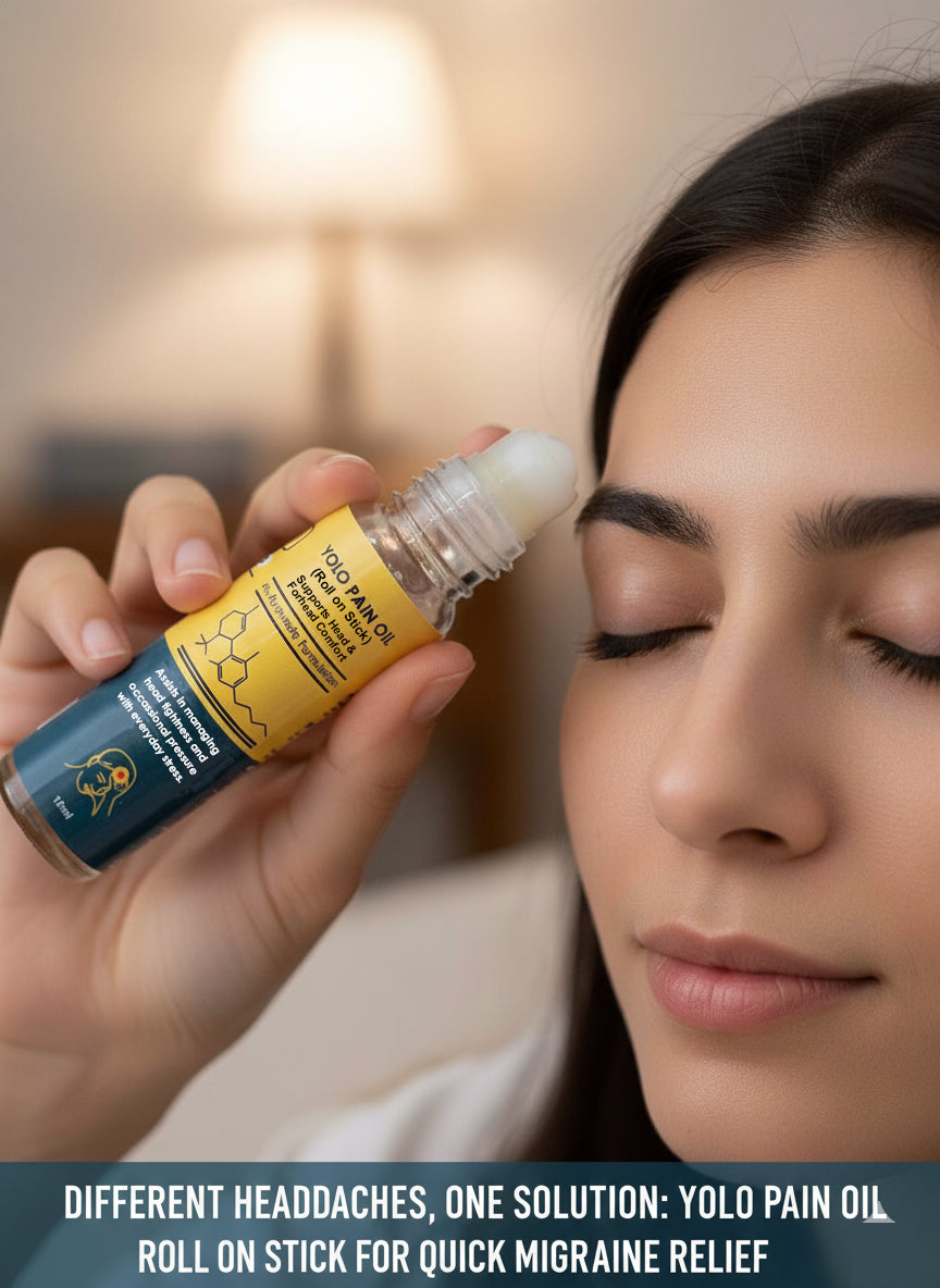 Yolo Pain Oil - Quick Migraine Relief | Instant Migraine Relief with Nature’s Best Ingredients