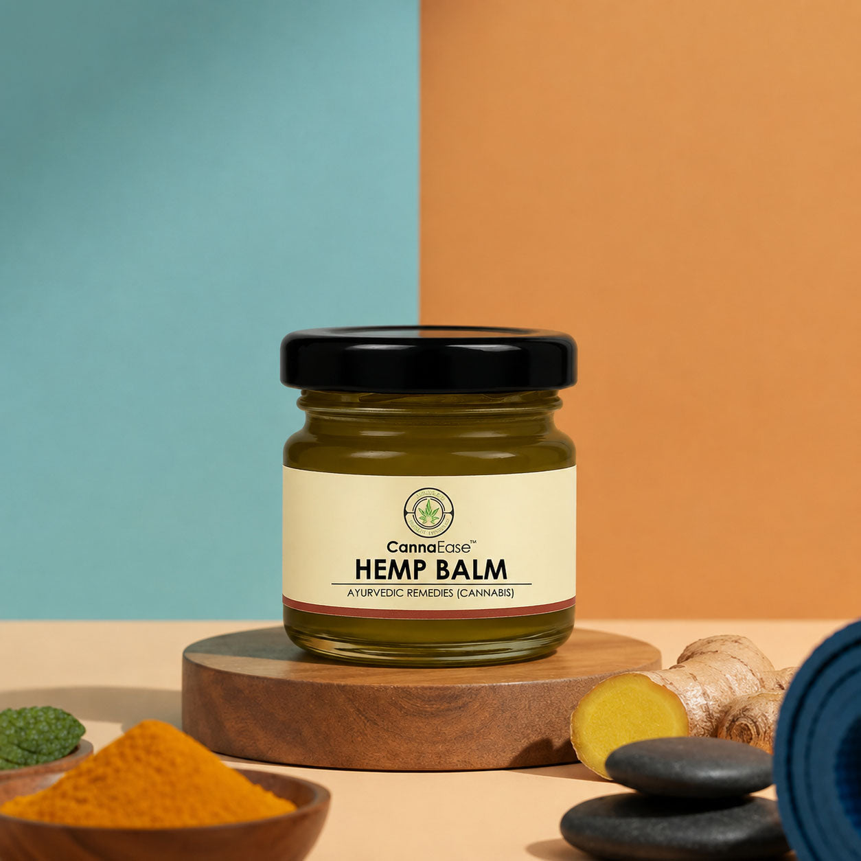 CannaEase™ Hemp Balm | Effective Natural Relief for Pain and Congestion | (For External Application) 25g