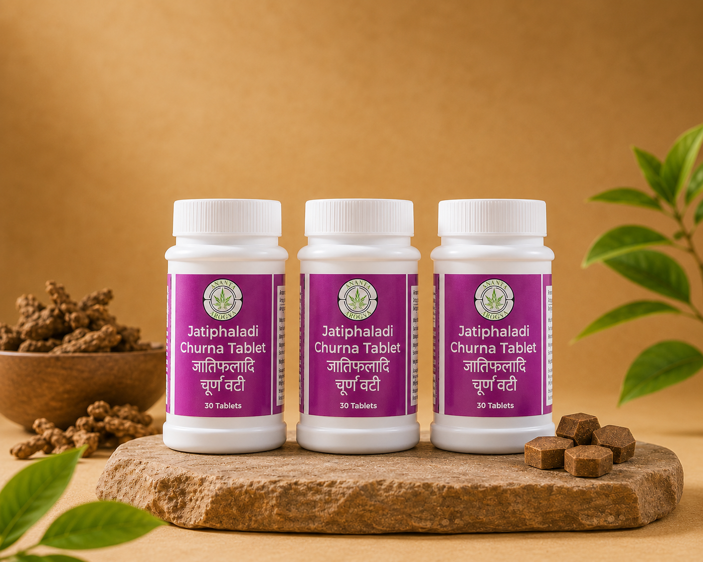 Jatiphaladi Churna Tablet | Support for Respiratory Wellness & Digestive Harmony | Rx | Pack of 3