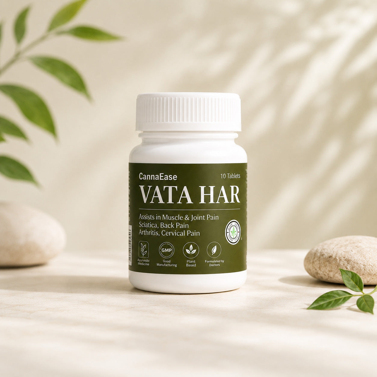 Cannaease Vatahar Tablet | For Muscle & Joint Pain Relief, Sciatica, Back Pain, Arthritis, Cervical Pain