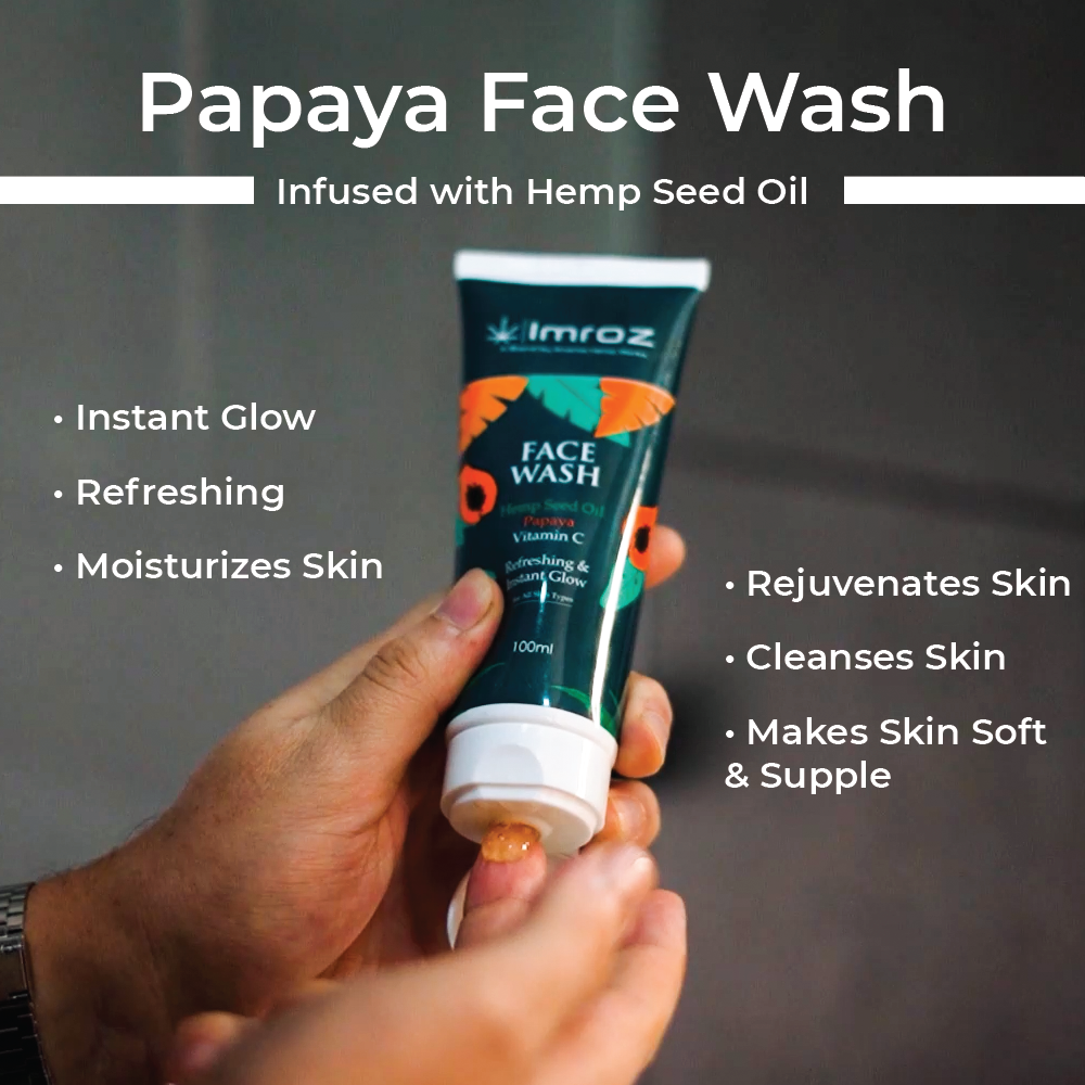 Benefits of Imroz Face Wash with Hemp Seed Oil & Papaya